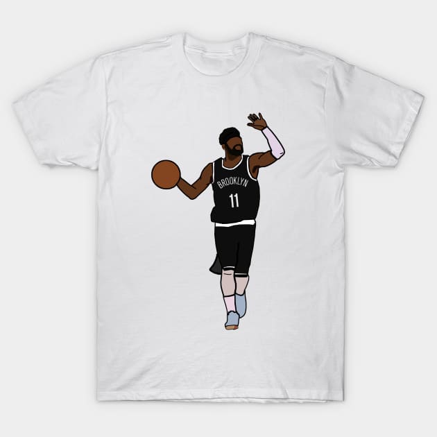 Kyrie Irving Brooklyn Nets T-Shirt by xavierjfong